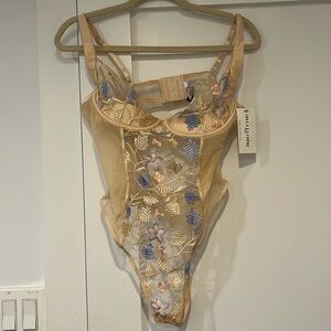 embroidered lingerie bodysuit, more like a medium than large